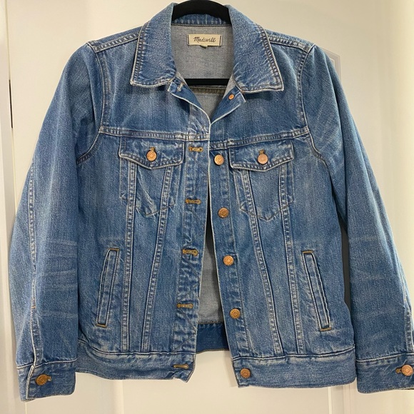 Madewell Jackets & Blazers - Madewell Women Sz Medium Jean Jacket Medford Wash Blue Denim Cotton Button